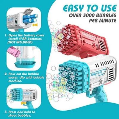Electric Bubble Gun Machine