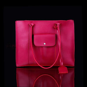 Girl's PU Leather Plain Tote Bags
