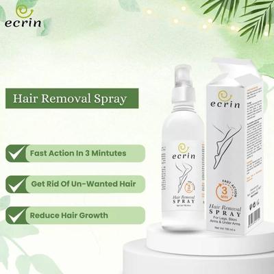 Ecrin Hair Removal Spray - 1 Pack for Unwanted Hair & Reduced Growth