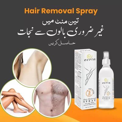 Ecrin Hair Removal Spray - 1 Pack for Unwanted Hair & Reduced Growth